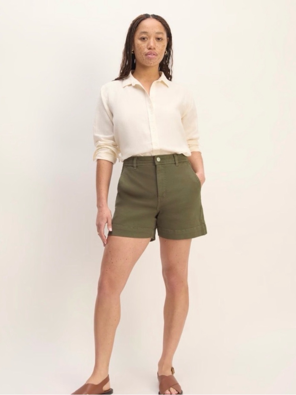 Everlane High Rise Utility Shorts